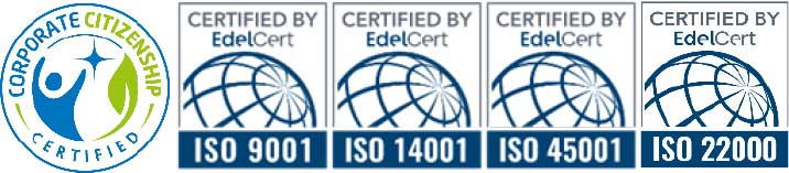 Certifications ISO 9001 -14001 - 45001 - 22000 & Entreprise citoyenne